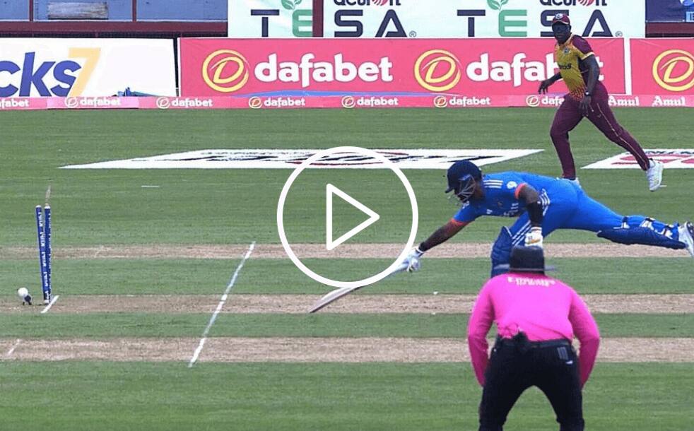 [Watch] Kyle Mayers Hits Bull's Eye as Suryakumar Yadav Departs Early in 2nd T20I